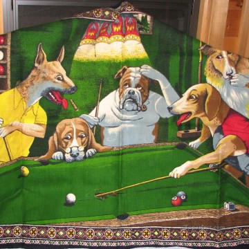 Hunde spielen Pool 2 Lustiges Haustiere Ölgemälde